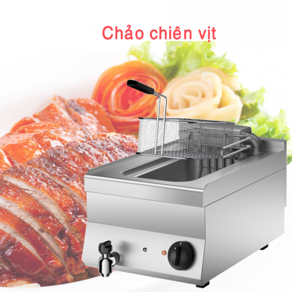 Friteuse, elektro, 400 x 650 x 295 mm, 10 Liter, 9 kW, 400 V-16A